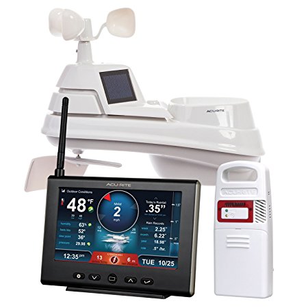 AcuRite 01024M Pro Weather Station with Hd Display, Lightning Detector, Rain, Wind, Temperature & Humidity