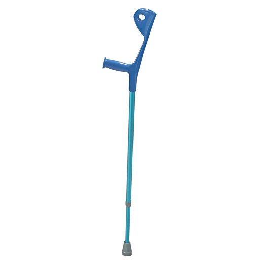 Drive Medical Euro Style Light Weight Forearm Crutch, Blue, Adult