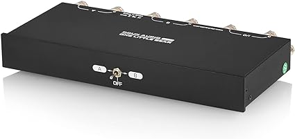 2 Zone Amplifier/Speaker Selector Box Passive Audio Switcher for Home Stereos