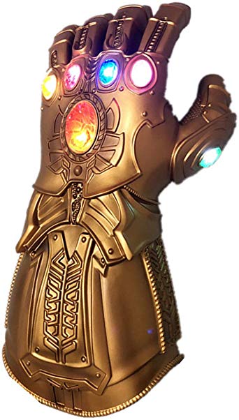 BengPro Infinity War PVC Light Up Gloves Electronic Fist Halloween Cosplay Props (Light Up Glove - Child)