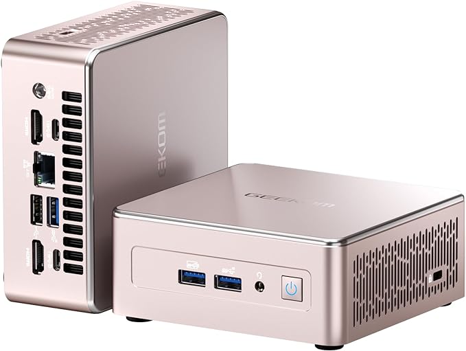 GEEKOM A5 Mini PC, AMD Ryzen 7 5800H(8C/16T, up to 4.4GHz), 32GB DDR4&512GB M.2 PCIe NVMe SSD, Vega 8 Graphics, Windows 11 Pro Desktop Computer Support 8K UHD/Wi-Fi 6/Bluetooth 5.2/USB 3.2