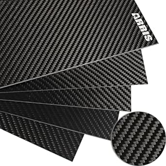 ARRIS 300x400x 2mm Carbon Fiber Sheet, 0.5mm 1mm 1.5mm 2.5mm 3mm 3.5mm 4.5mm 5.0mm 6mm Thickness Available 3K Carbon Fiber Plate Twill Matte Pannel Sheets