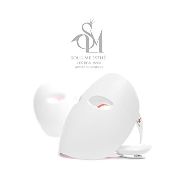 MISSAMMY Sollume Esthe Rechargeable Red light (630nm) / IR (850nm) Real Mask Skin Rejuvenation Wrinkle Photon Face Skin Care (Made in Korea)