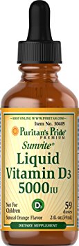 Puritan's Pride Liquid Vitamin D3 5000 IU-2 oz Liquid