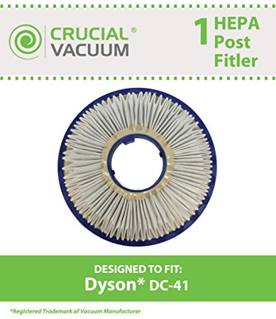 HEPA Post-Motor Filter for Dyson DC40, DC41, DC50, DC65 Vacuums; Compare to Dyson Part Nos. 920769-01; Designed & Engineered by Think Crucial