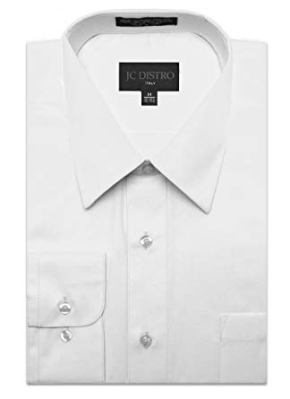 OMEGA Mens Regular Fit Dress Shirt w/Reversible Cuff (Big Sizes Available)