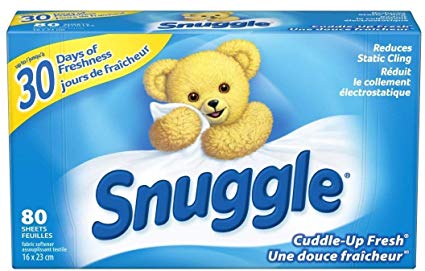 Snuggle Fabric Softener Dryer Sheets, Cuddle Up Fresh - 80 Sheets x 3 Pack - Total 240 Dryer Sheets
