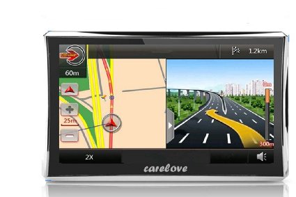Carelove 760 7" Car GPS Navigation 8G Touch Screen Multimedia Player Lifetime Free Map Update