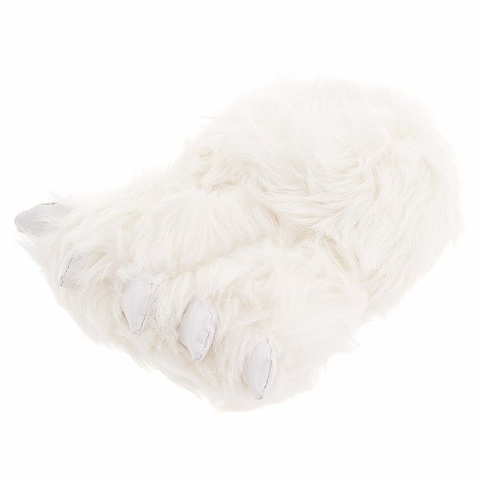 Fuzzy Polar Bear Paw Slippers for Men and Women