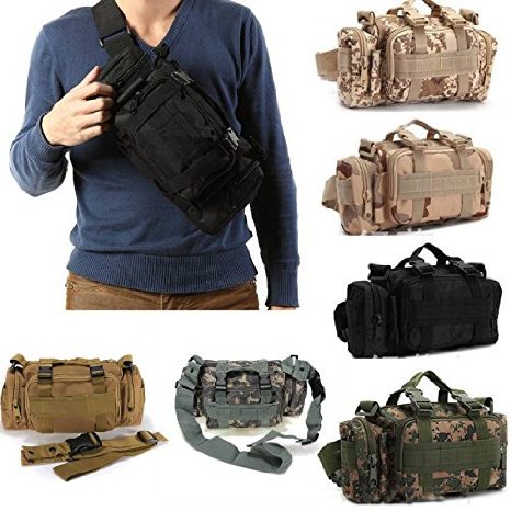 CAMTOA Utility Tactical Waist Pack Deployment Bag Pouch Military Camping Hiking Bag Outdoor Bag