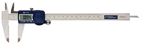 Fowler 54-101-200-1 Stainless Steel Frame Xtra-Value Cal Electronic Caliper, 8" Maximum Measurement