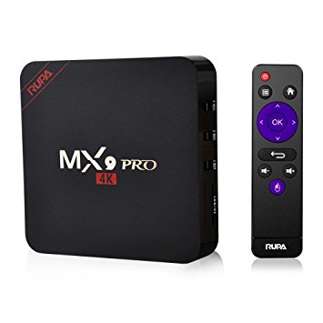 RUPA MX9 PRO 4K TV Box Amlogic RK3229 2GB/16GB Android 5.1 1080p H.265/H.264 Smart Android TV Box with Kodi/XBMC Fully Loaded Streaming Media Player