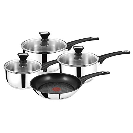 Tefal Jamie Oliver 4pc Stainless Steel Pan Set