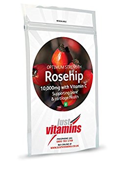 Rosehip Tablets 10,000mg High Strength Extract, One Of The UK's Strongest Formulations, 60 Tablets, FREE UK DELIVERY