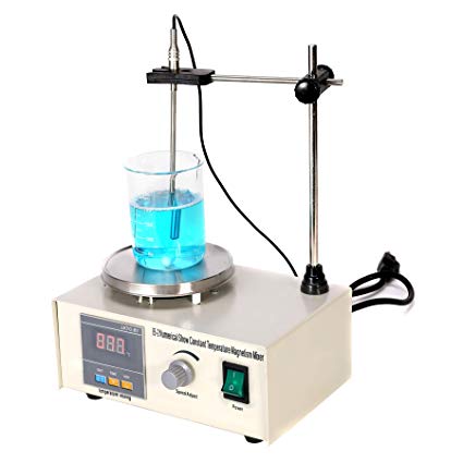 CO-Z Magnetic Stirrer Hot Plate, Digital Hot Plate with Magnetic Stirrer Bar, Magnetic Stirrer Mixer Chemistry Hot Plate, Lab Stirrer 200W, 100ML.