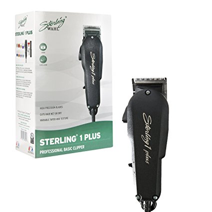 Wahl Professional Sterling 1 Plus Clipper 8074-200 – Great for Professional Stylists and Barber – Standard Electromagnetic Motor