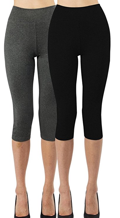 iLoveSIA Women's Capri Tights Workout Yoga Leggings XS S M L XL 0XL 1XL 2XL 3XL