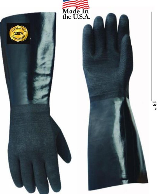 Artisan Griller Insulated Cooking Gloves -17" Length for Safe Barbecue Grilling and Frying. Designed For Pit Masters - BBQ - Smokers -Turkey fryers