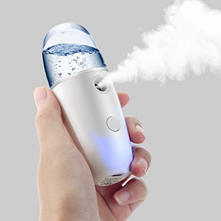 Small Spray Bottles for Alcohol, Plastic Electric Fine Mist Sprayer for Cleaning and Hair Care, Handheld Refillable Travel Mini Empty Continuous Spray Bottles