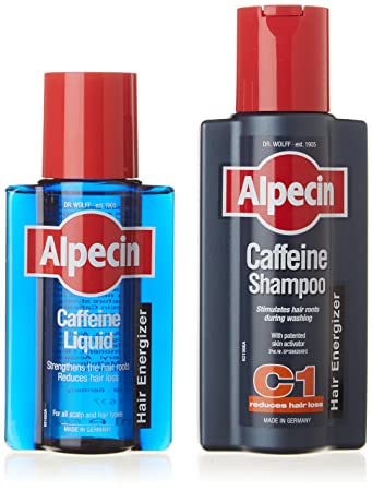 Alpecin Caffeine Shampoo, 250ml and Caffeine Liquid, 200ml