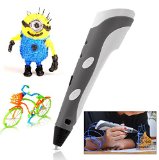 Soyan 3D Arts and Crafts Drawing 3D Printing Doodle Printer Pen with FREE 30 G ABS FilamentGrey