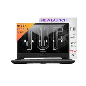 ASUS TUF Gaming A15, AMD Ryzen 7 7435HS, 15.6-inch FHD 144Hz, Gaming Laptop (16GB/512GB SSD/NVIDIA GeForce RTX 3050/Windows 11/48WHr/Graphite Black/2.3 Kg), FA506NCR-HN054W