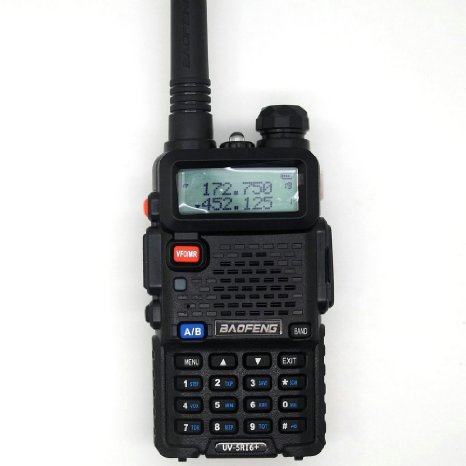 2X BaoFeng UV-5R I6 plus Dual-Band 136-174/400-480 MHz FM Ham Two-way Radio Enhanced Features 1 year USA Warranty Black