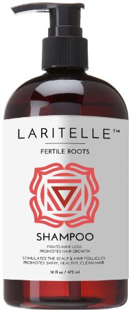 Laritelle Organic Shampoo 16 oz  Fortifying Strengthening and Rejuvenating  Stops Hair Shedding Promotes New Hair Growth  Ayurvedic Herbs Lavender Ginger Rosemary Patchouli and Cloves