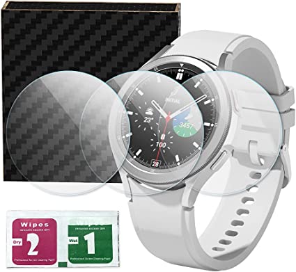 AWINNER Compatible for Samsung Galaxy Watch 4 Glass,2.5D 9H Hardness Tempered Glass Screen Protector(3-Pack) (42mm)