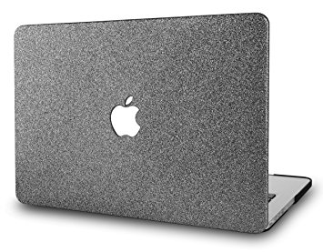 KEC MacBook Pro 13" Retina Case (2015 Old gen.) Plastic Hard Shell Cover A1502 / A1425 (Grey Sparkling)