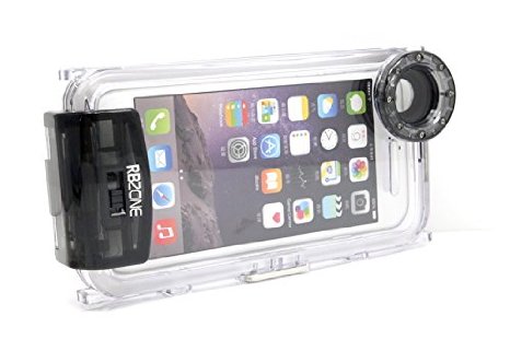 For iPhone 6Plus/6S Plus 5.5" Underwater Photo-Taking Housing 40M Waterproof Clear Housing Submersible Diving Case Cover for iPhone 6Plus/6S Plus Specially Designed for Underwater Photo Taking (Black)