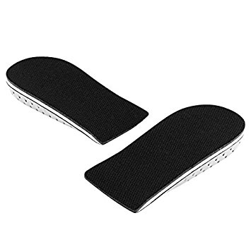 Richoose One Pair Breathable Memory Foam Height Increase Insole Invisible Increased Heel Lifting Inserts Shoe Lifts Shoe Pads Elevator Insoles for Men Women (2CM)