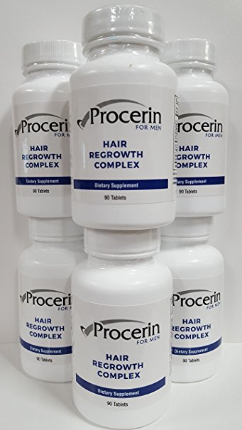 Procerin Tablets Hair Re Growth for Men, 6 - 90 tablet Bottles
