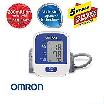 Omron Hem-8712 Blood Pressure Monitor With 5 Year Extended Warranty