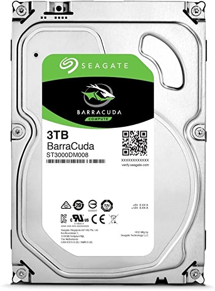 Seagate Barracuda ST3000DM001 3 TB 3.5 Internal Hard Drive - Bulk