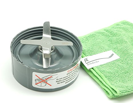 NutriBullet Extractor Blade Brand New Replacement for 600W, 900W or 1000W With FranzKItchen Micro Fiber Cloth