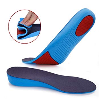 Breathable Height Insoles 4cm（1.57"）Shock Absorption Insoles Heels Lift for Men and Women (L)