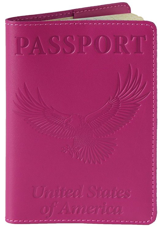 Shvigel Leather Passport Holder - Cover - for Men & Women - Passport Case