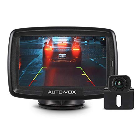 AUTO VOX Digital Wireless Backup Camera Kit CS-2, Stable Signal Rear View Monitor and Reversing Camera for Vans,Trucks,Camping Cars,RVs