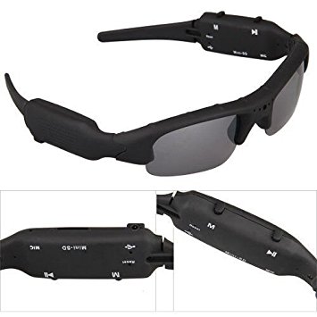 Stoga Stylish Sunglasses Camcorder Mini DV DVR Spy Camera 720P Sunglasses Camera Audio Video Recorder