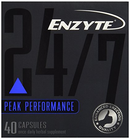 Enzyte Male Enhancement Supplement Pills | Doctor-Formulated with Korean Red Ginseng, Horny Goat Weed, Ginkgo Biloba - Erection Quality, Stamina, Arousal, & Response - 1 Month Supply (40 Capsules)