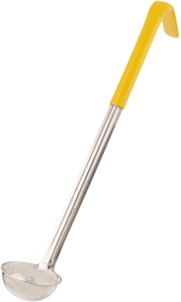 Winco Yellow Stainless Steel Ladle Handle, 1-Ounce, Medium