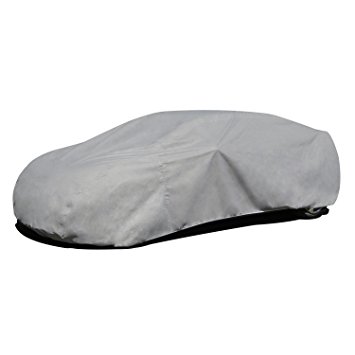 Budge Duro Car Cover Fits Sedans up to 228 inches, D-4  - (Polypropylene, Gray)