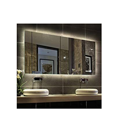 Hans&Alice LED Lighted Rectangular Wall Mounted Mirror