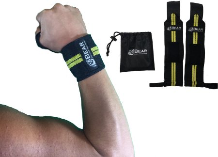 BEAR Premium 12" Heavy Duty Wrist Wraps- Olympic Lifting and Crossfit Edition