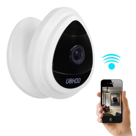 Portable Mini IP Camera Uokoo 1280x720p Home Surveillance Camera Wireless IP Camera With Built In Microphone WiFi Security Camera Baby Video Monitor Nanny CamMotion Detection