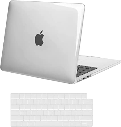 MOSISO Compatible with MacBook Air 13.6 inch Case 2022 Release A2681 M2 Chip with Liquid Retina Display & Touch ID, Protective Plastic Hard Shell Case & Keyboard Cover Skin, Crystal Clear