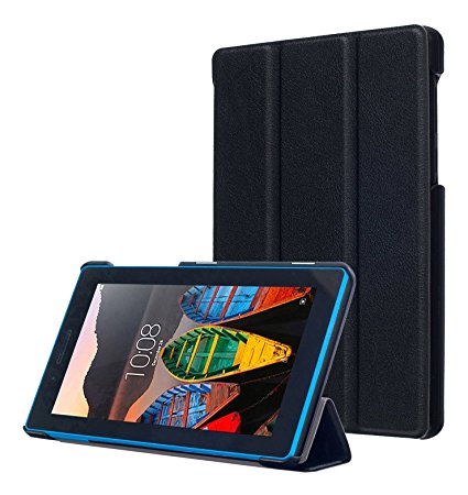 Lenovo Tab 3 Essential Case, Pasonomi Ultra Slim Lightweight PU Leather Folio Case Stand Cover for 7" Lenovo Tab3 7 Essential 710F 710I Android Tablet 2016