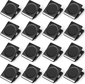 Grtard 15Pack Magnetic Clips 1.2 inch Refrigerator Magnets Clips Heavy Duty Clip Magnets Stainless Steel Metal Clips, Strong Magnetic Clip for Whiteboard, Fridge, Classroom, Refrigerator