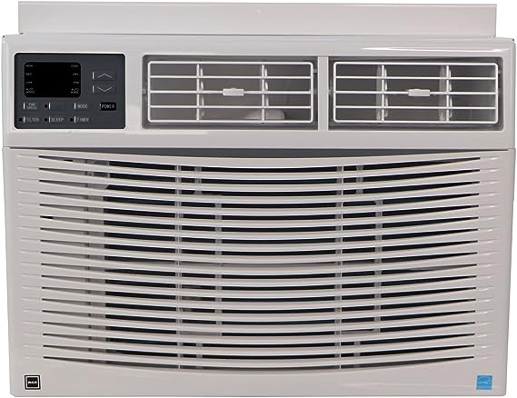 RCA RACE1224-6COM 12,000 115V Mounted Air Conditioner & Dehumidifier with Remote Control, Window AC Unit for Apartment, Living, Medium Rooms up to 450 Sq. Ft. in White, 12000 BTU